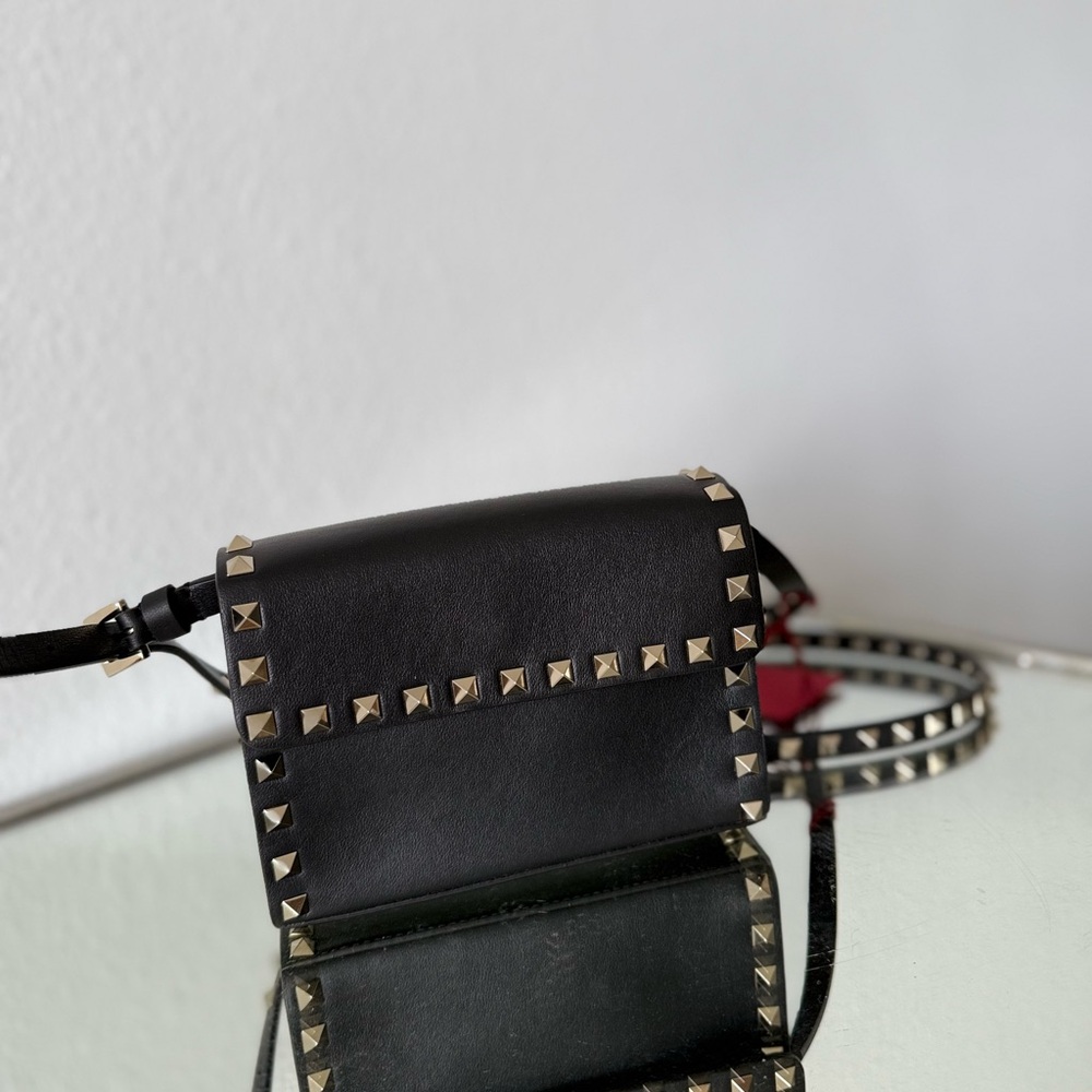 NWT VALENTINO GARAVANI Rockstud leather shoulder bag - Picture 8 of 13